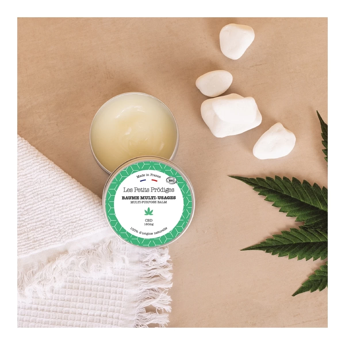 SOINS-Baume Multi-usages Cbd - Bio - Cosmos Organic Certifié Par Cosmécert-LES PETITS PRODIGES 5 SOINS-Baume Multi-usages Cbd - Bio - Cosmos Organic Certifié Par Cosmécert-LES PETITS PRODIGES – Image 3