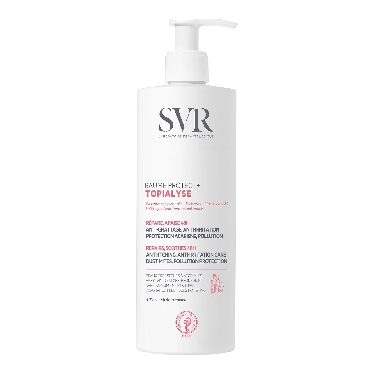 TOPIALYSE-Baume Protect+ Répare, Apaise 48H-LABORATOIRE SVR 3 TOPIALYSE-Baume Protect+ Répare, Apaise 48H-LABORATOIRE SVR
