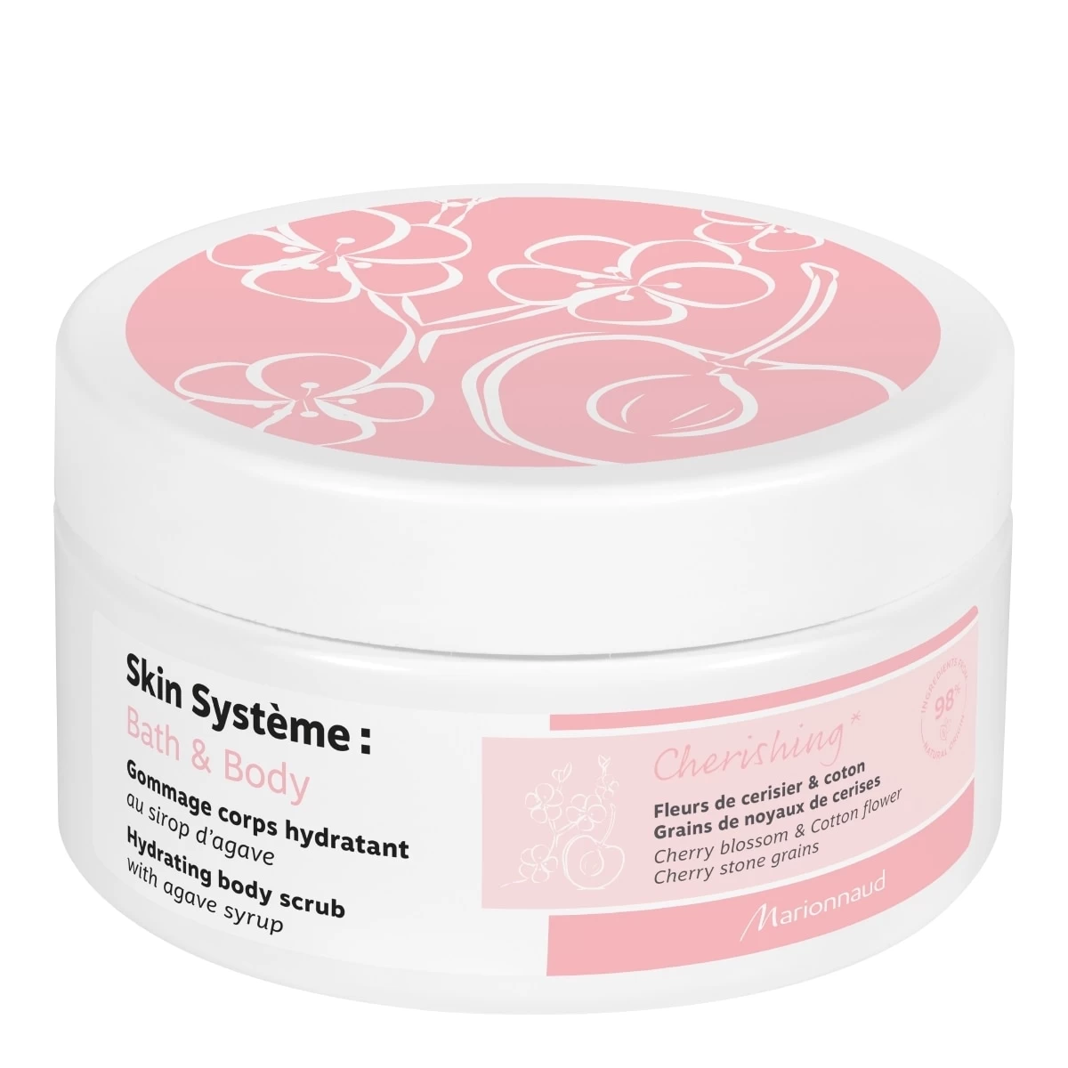 SKIN SYSTÈME : BATH & BODY-Gommage Corps Hydratant Fleurs De Cerisier & Coton-MARIONNAUD 3 SKIN SYSTÈME : BATH & BODY-Gommage Corps Hydratant Fleurs De Cerisier & Coton-MARIONNAUD