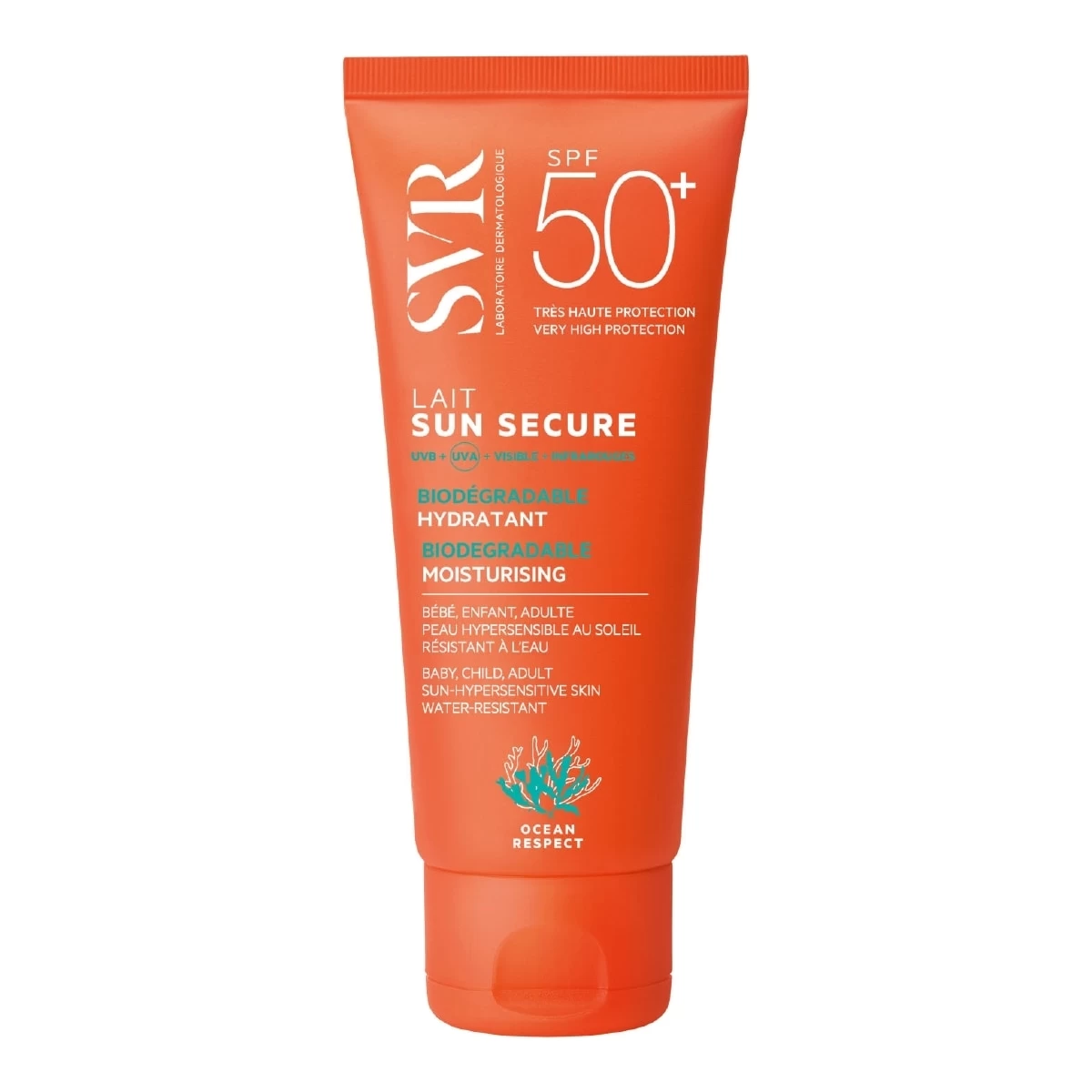 SUN SECURE LAIT SPF50+-Lait Hydratant Invisible-LABORATOIRE SVR 3 SUN SECURE LAIT SPF50+-Lait Hydratant Invisible-LABORATOIRE SVR