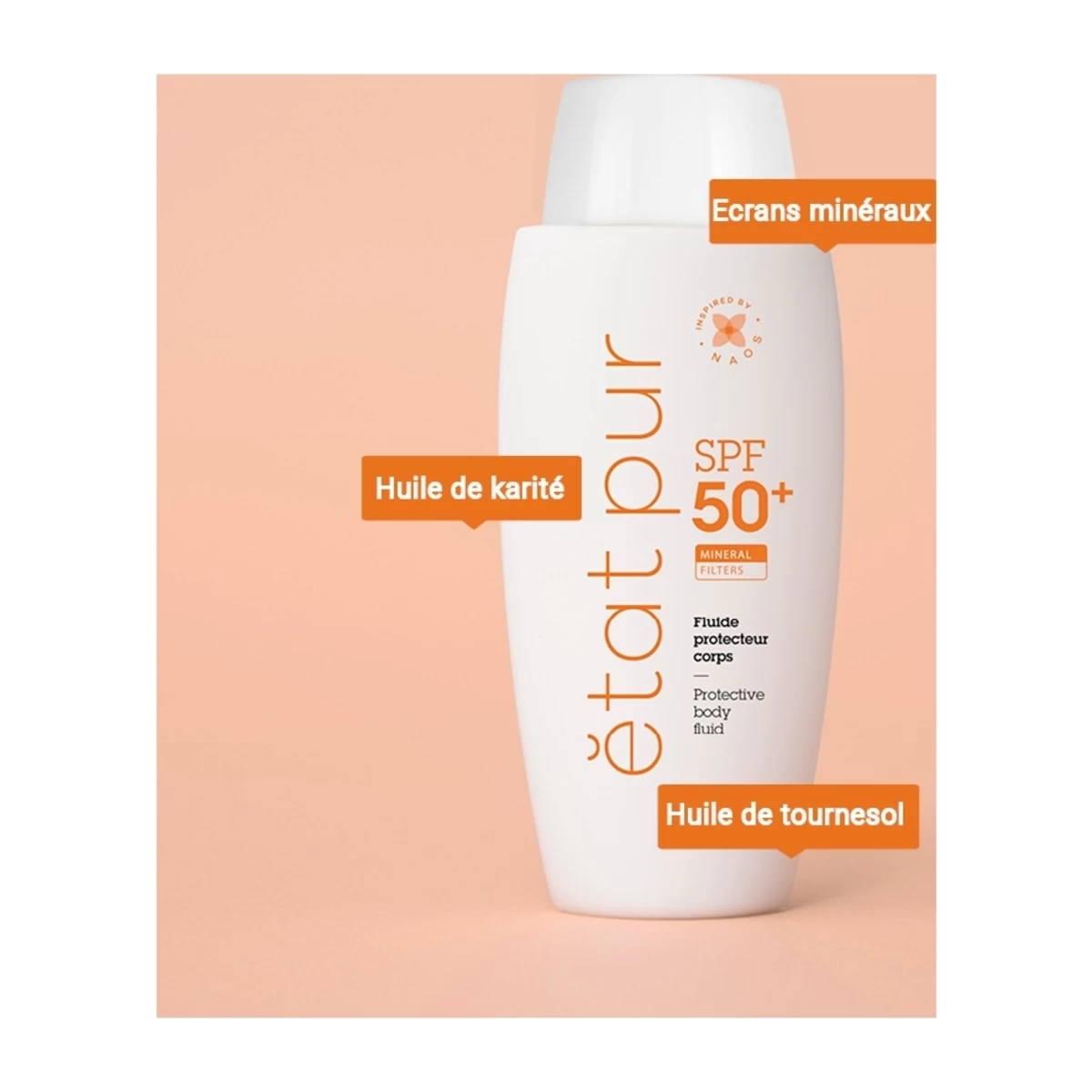 SOINS PURS-Fluide Protecteur Corps Spf 50+-ETAT PUR 4 SOINS PURS-Fluide Protecteur Corps Spf 50+-ETAT PUR – Image 2