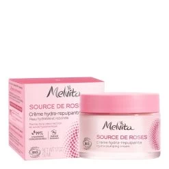 SOURCE DE ROSES-Crème Hydra-repulpante 48h Bio-MELVITA