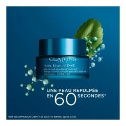 HYDRA-ESSENTIEL [HA²]-Soin De Nuit Repulpant "anti-soif" - Toutes Peaux-Clarins -Dreamteam cosmétique. Soin de nuit repulpant anti soif toutes peaux 102463170 3